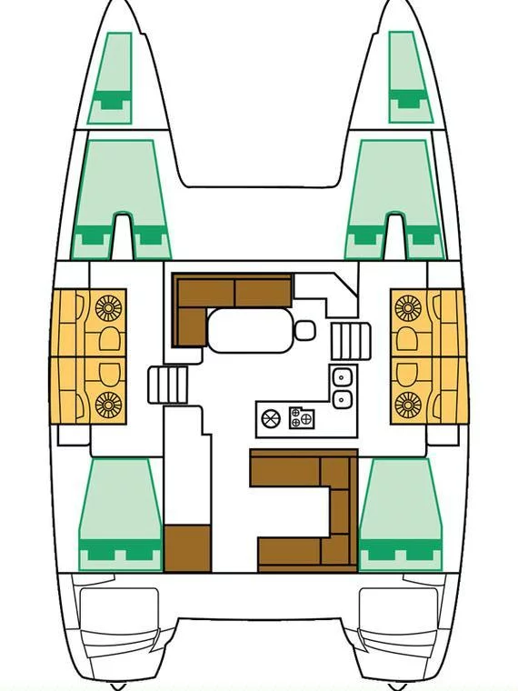 Lagoon 400 S2 - 4 + 2 cab. (Ana)  - 1