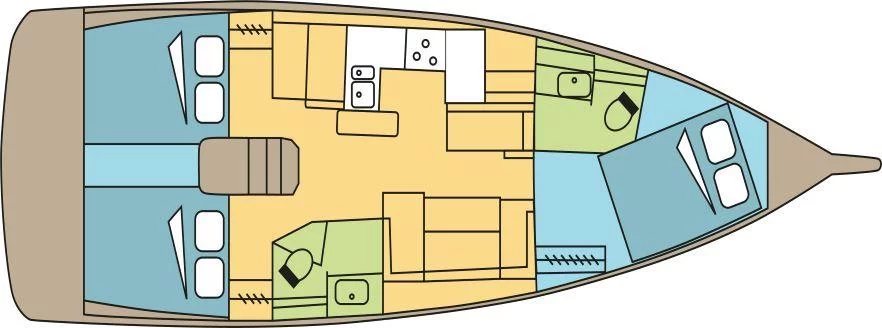 Sun Odyssey 410 - 3 cab. (MELITI)  - 1