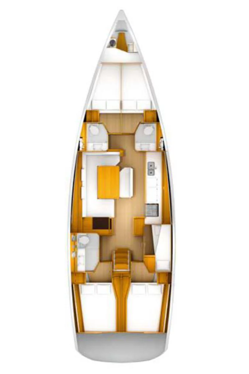 Sun Odyssey 509 - 5 + 1 cab. (Saphira)  - 1