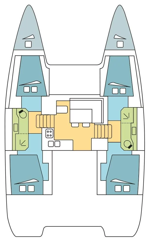 Lagoon 40 - 4 + 2 cab (SOUTHERN CROSS)  - 1