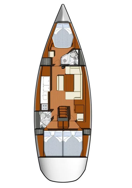 Sun Odyssey 44i - 3 cab. (Miss Elli)  - 1