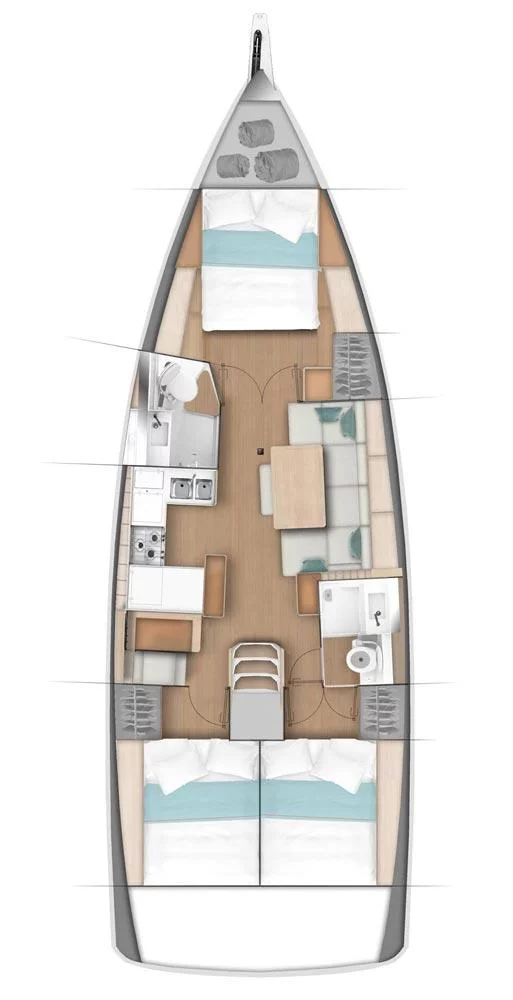 Sun Odyssey 440 - 3 cab. (Follow your Dream)  - 1