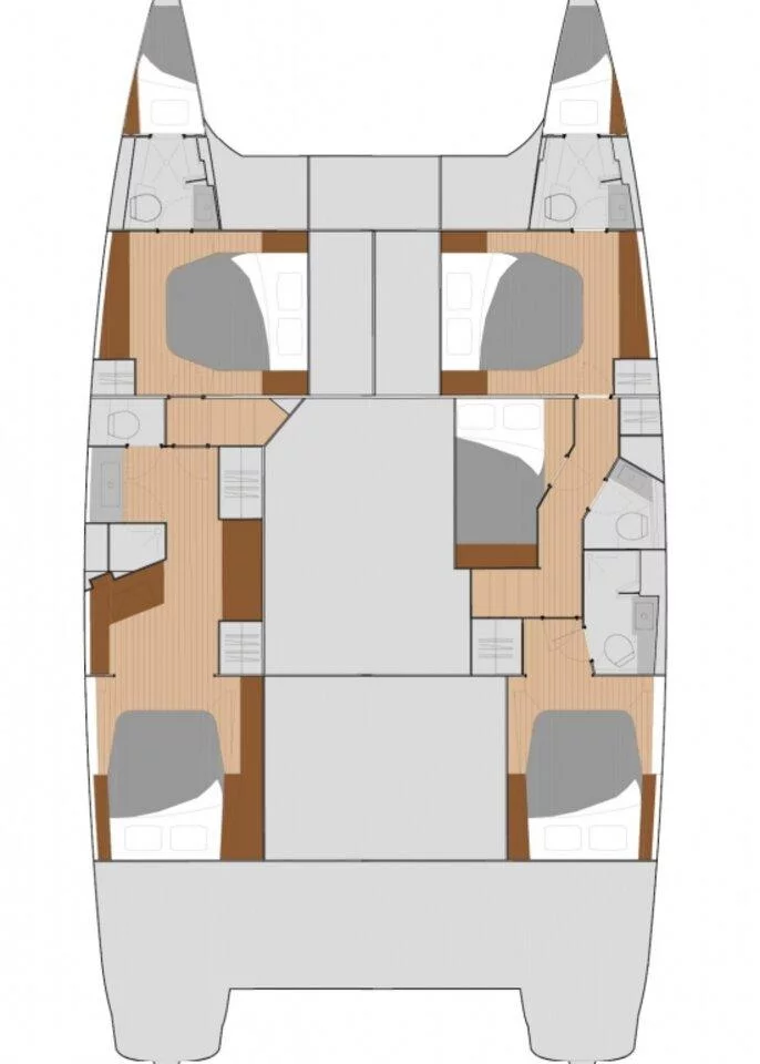 Fountaine Pajot Saba 50 - 5 + 2 cab. (Soleil Rae)  - 1