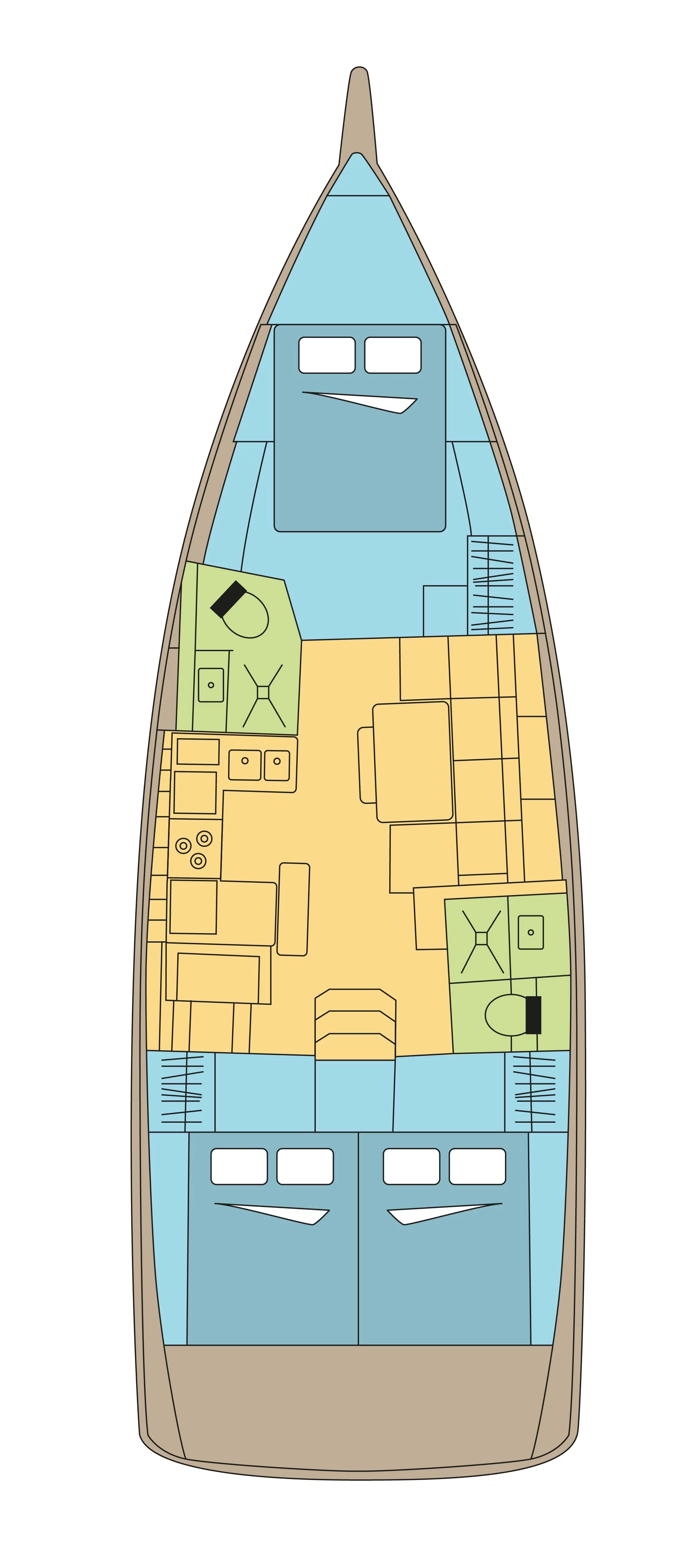 Sun Odyssey 440 - 3 cab. (LATIKA)  - 1