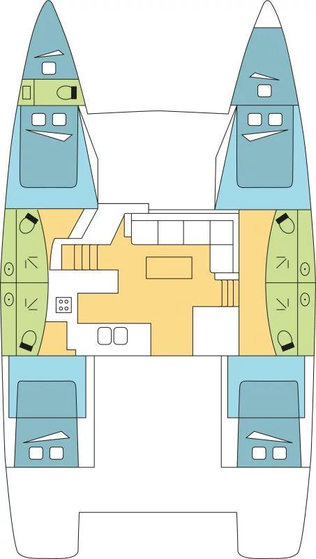 Fountaine Pajot Elba 45 - 4 + 2 cab. (O'NEIRO)  - 1
