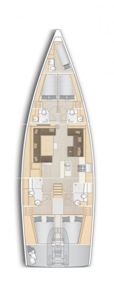Hanse 588 - 4 + 1 cab. — photo 2