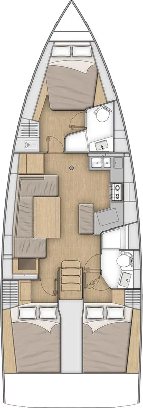 Oceanis 40.1 - 3 cab. (Champagne)  - 2
