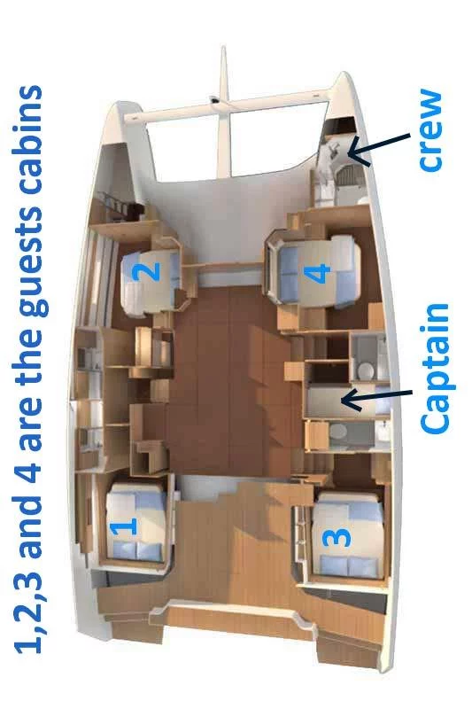 Dufour 48 Catamaran - 5 + 1 cab. (Jovy)  - 1