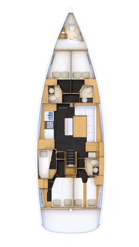Jeanneau 54 - 5 + 1 cab. (Duca del Sale)  - 1