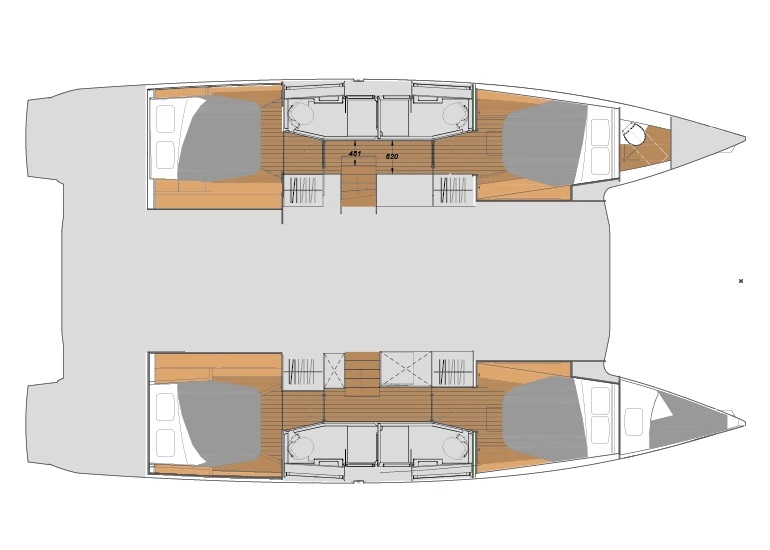 Photo #2 - Fountaine Pajot Elba 45 - 5 cab. (La Grange) en Zadar - 34293