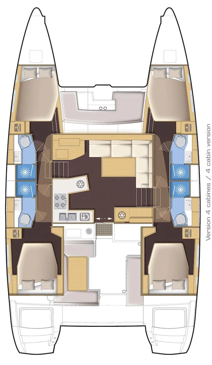Lagoon 450 - 4 + 2 cab. (Anabella)  - 3