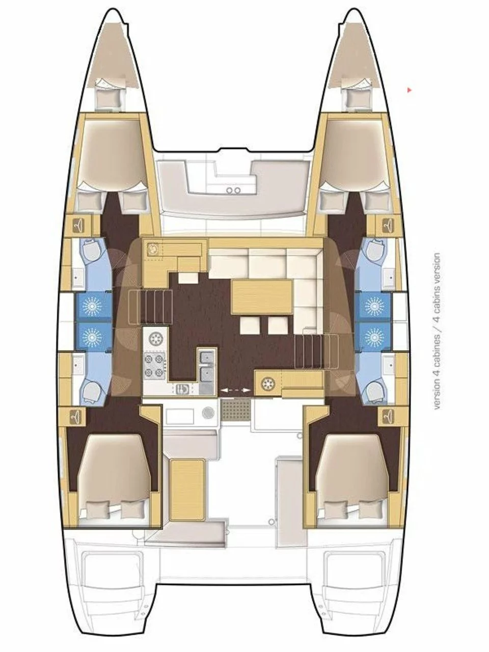 Lagoon 450 - 4 + 2 cab. (Philea)  - 1
