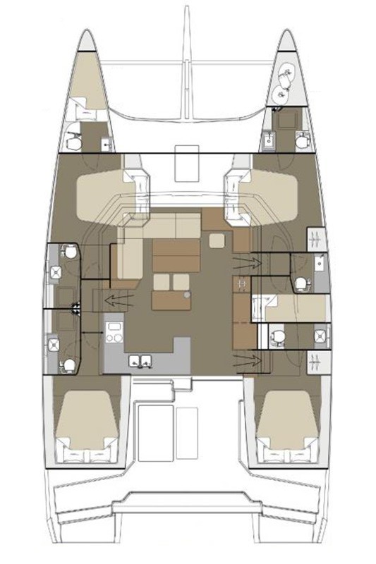 Photo #2 - Dufour 48 Catamaran - 5 + 1 cab. (Bahia Serena) in Primosten - 34344