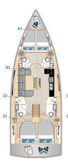 Photo #2 - Hanse 460 - 4 cab. (Janina) in Trogir - 34445