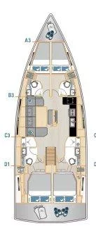 Hanse 460 - 4 cab. (Janina)  - 1