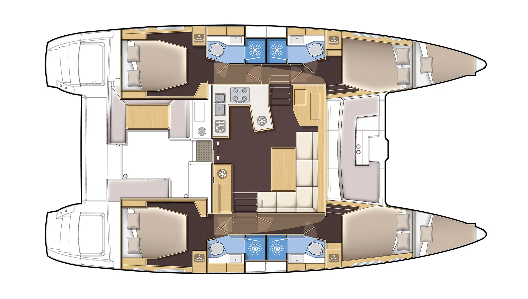 Lagoon 450 F - 4 + 2 cab. (Kon-Tiki)  - 1