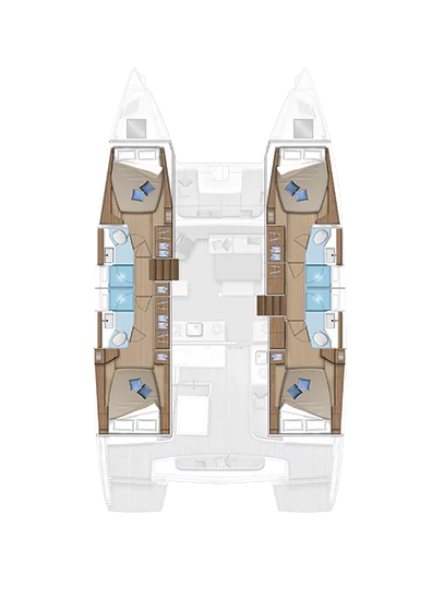 Lagoon 46 - 4 + 2 cab. (Aqua Vitae)  - 1