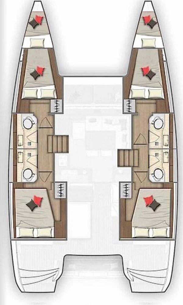Lagoon 40 - 4 + 2 cab (Fratelli)  - 1