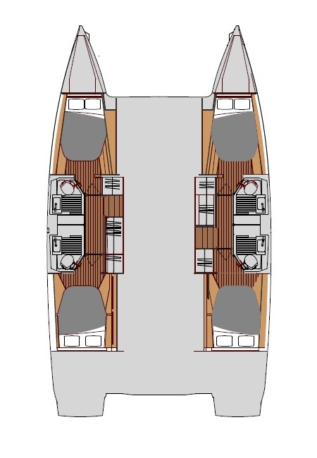 Photo #2 - Fountaine Pajot Astrea 42 - 4 + 2 cab. (Le Bart) en Zadar - 34585