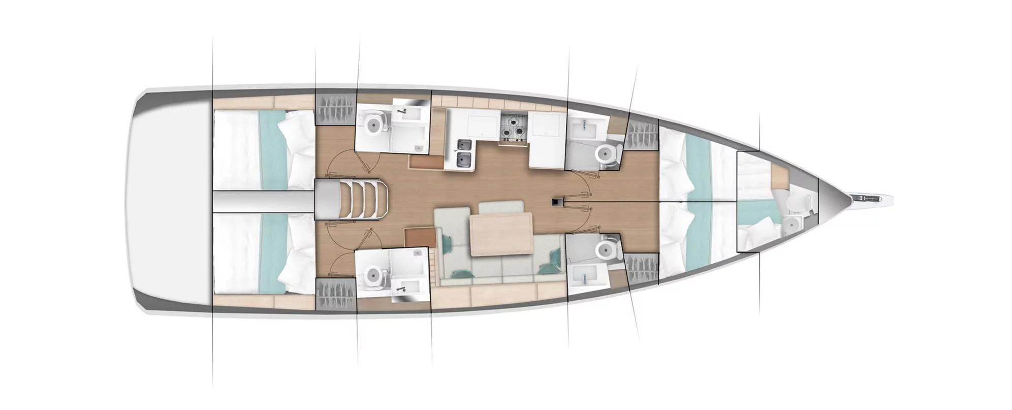 Sun Odyssey 490 - 4 + 1 cab. (Funsea)  - 1