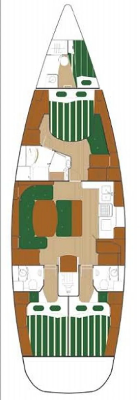 Photo #2 - Beneteau 50 - 3 + 1 cab. (Tetina) in Lefkada - 34689