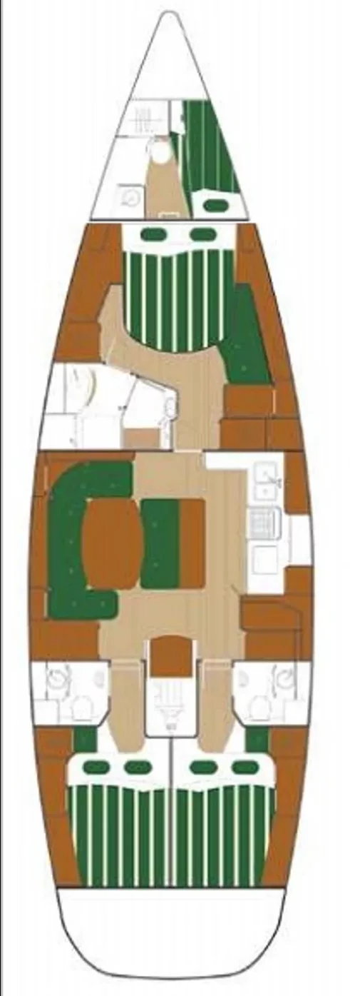 Beneteau 50 - 3 + 1 cab. (Tetina)  - 1