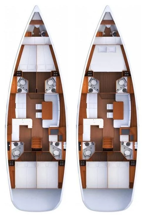 Jeanneau 53 - 4 + 1 cab. (Trinity)  - 1