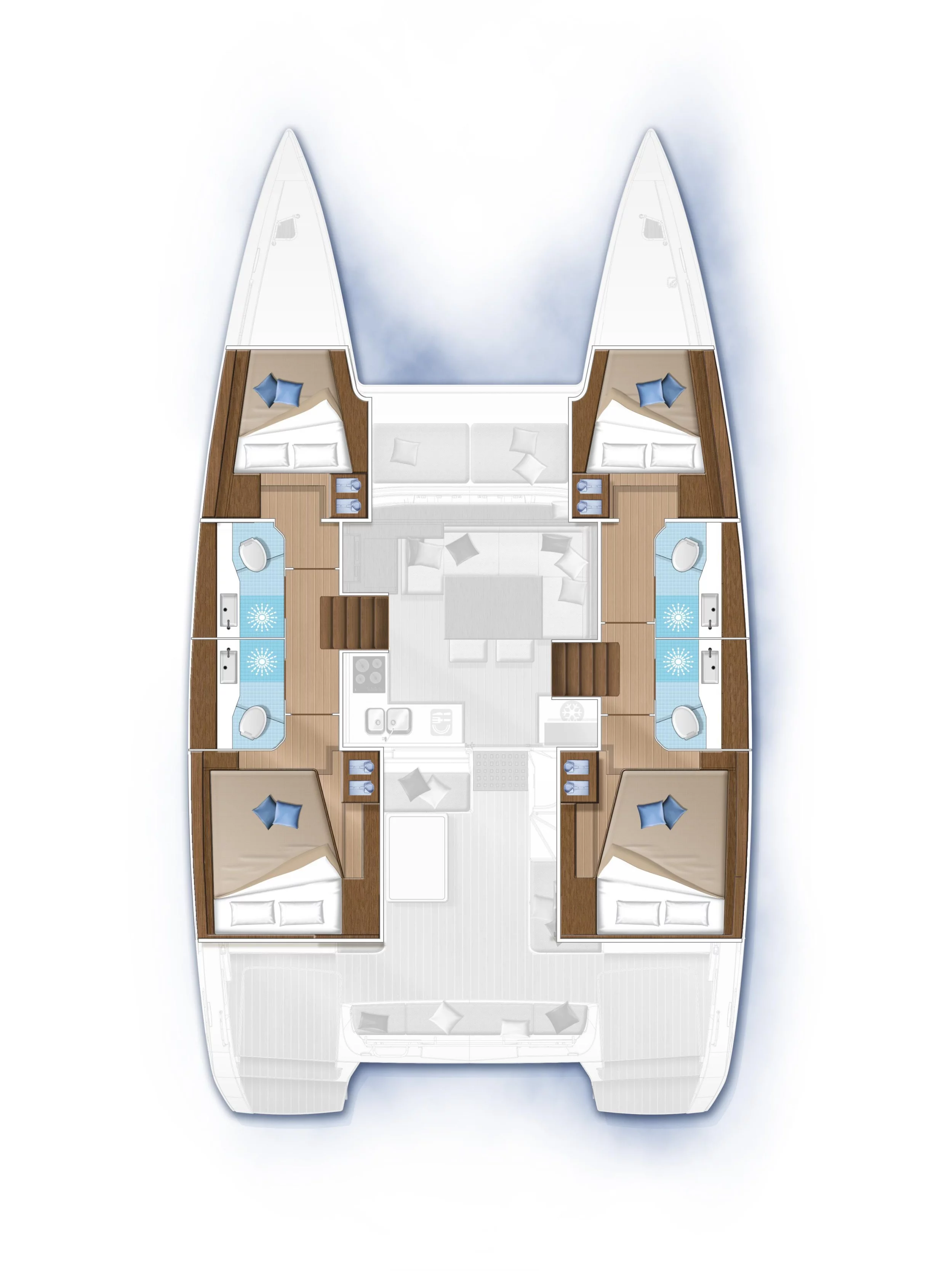 Lagoon 40 - 4 + 2 cab (Wave elli)  - 1