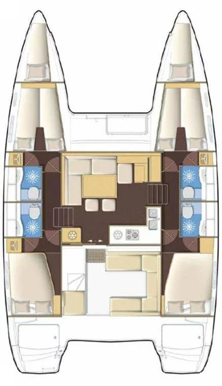Lagoon 400 S2 - 4 + 2 cab. (Miss Moneypenny)  - 1