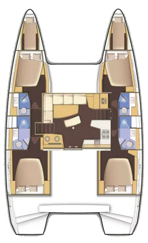 Lagoon 42 - 4 + 2 cab. (Anemi)  - 1