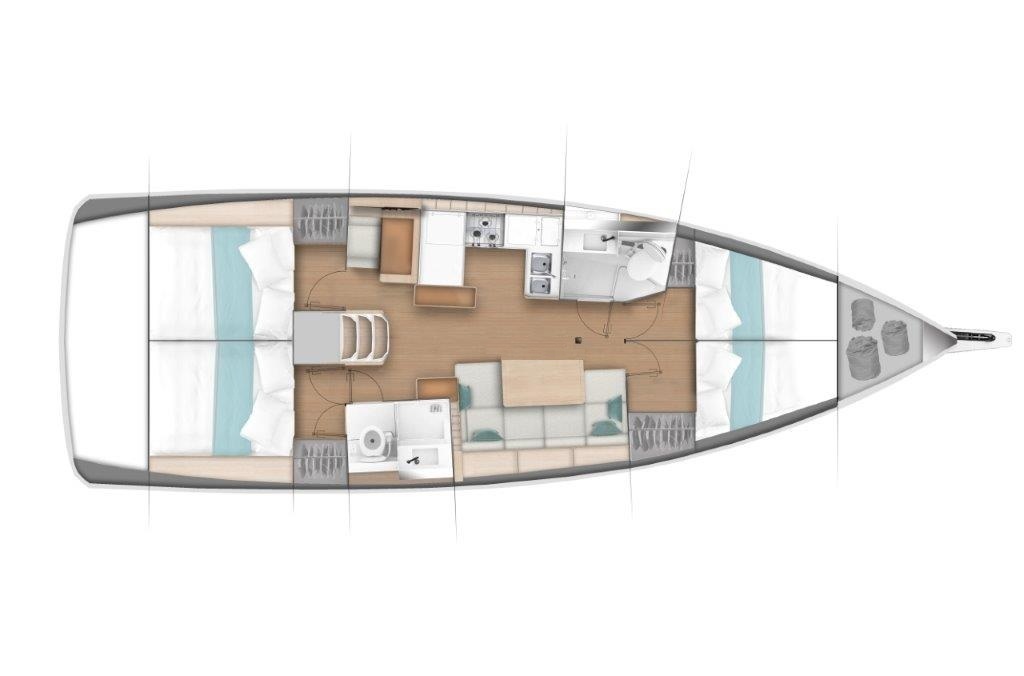Sun Odyssey 440 - 4 cab. — photo 2