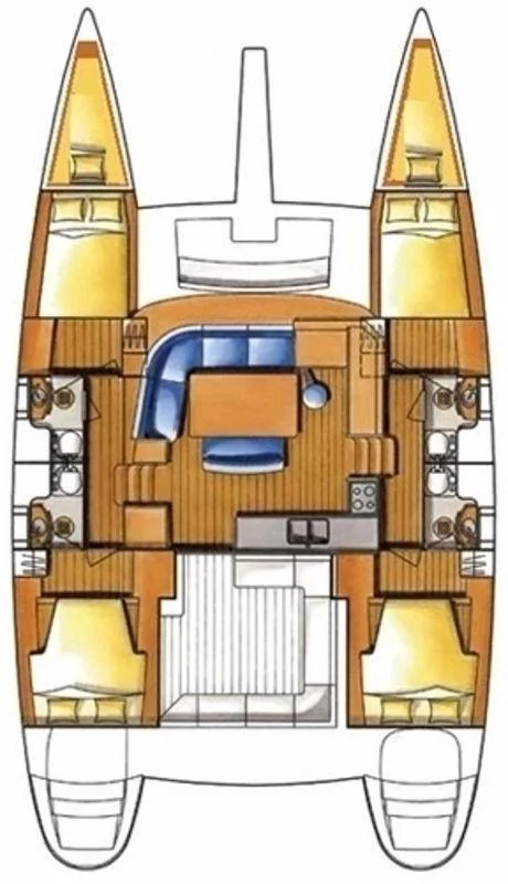 Lagoon 400 - 4 + 2 cab. (ECONOMY)  - 1