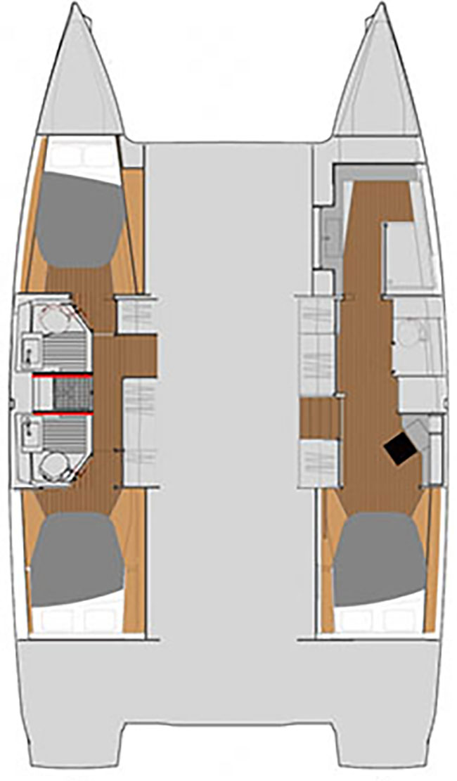 Photo #2 - Fountaine Pajot Astrea 42 - 3 + 2 cab. (CLASS) en Athènes - 35080
