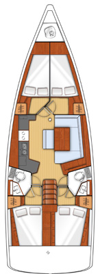 Photo #2 - Oceanis 45 - 4 cab. (ECONOMY) in Lefkada - 35140