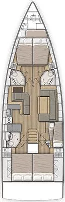 Oceanis 51.1 - 5 + 1 cab. (CLASS)  - 1