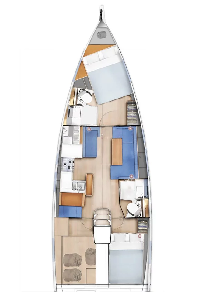 Sun Odyssey 410 - 3 cab. (CLASS)  - 1