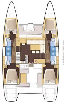 Lagoon 450 F - 4 + 2 cab. (ECONOMY)  - 1
