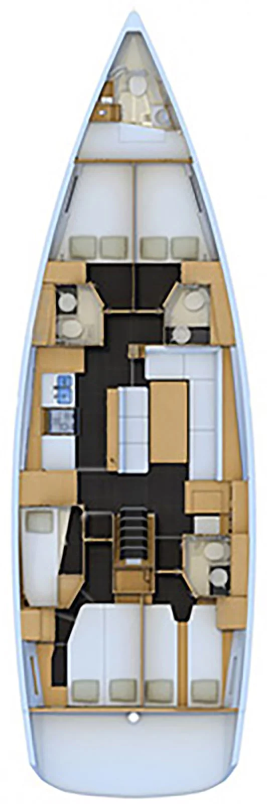 Jeanneau 54 - 6 cab. (ECONOMY)  - 1