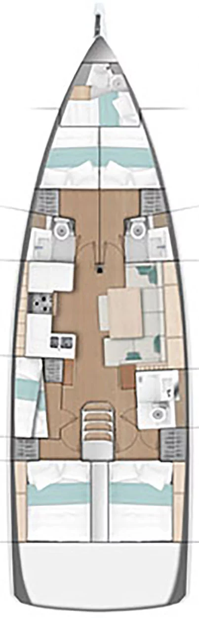 Sun Odyssey 490 - 5 + 1 cab. (ECONOMY)  - 1