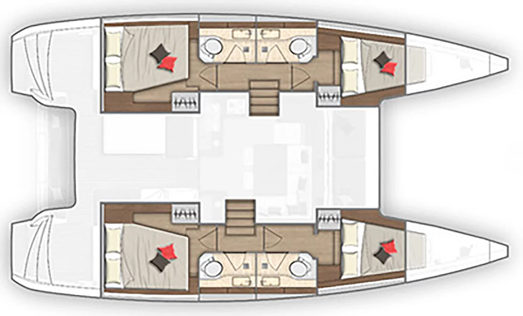 Lagoon 40 - 4 + 2 cab (CLASS)  - 1