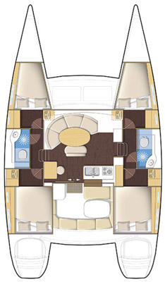 Photo #2 - Lagoon 380 - 4 cab. (ECONOMY) en Paleros - 35297