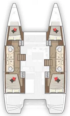 Lagoon 40 - 3 + 2 cab (ECONOMY)  - 1