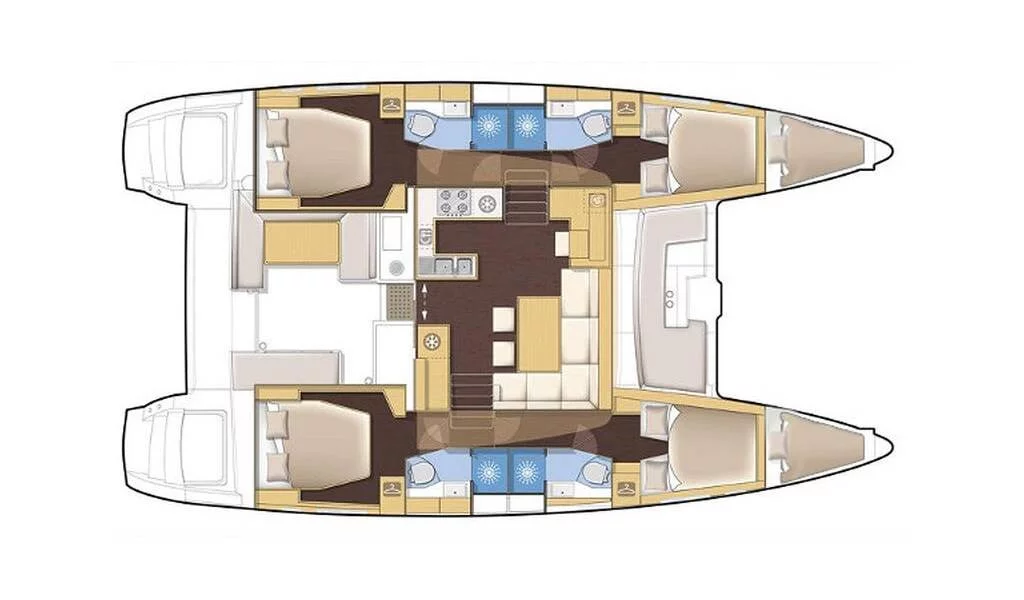 Lagoon 450 F - 4 + 2 cab. (Hydra VIII)  - 1