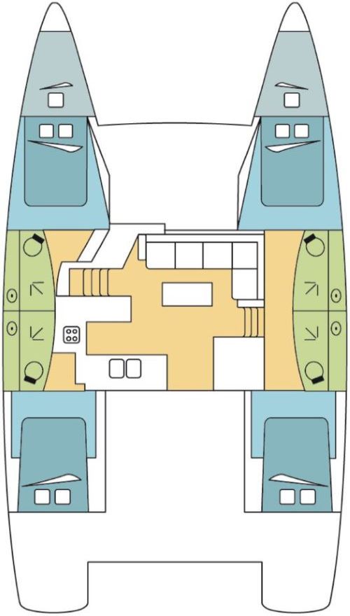 Photo #2 - Fountaine Pajot Elba 45 - 4 + 2 cab. (SKIPPYCAT) in Jolly Harbour - 35507