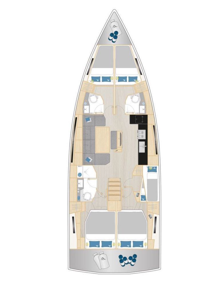 Photo #2 - Hanse 460 (Riesling) in Trogir - 35545