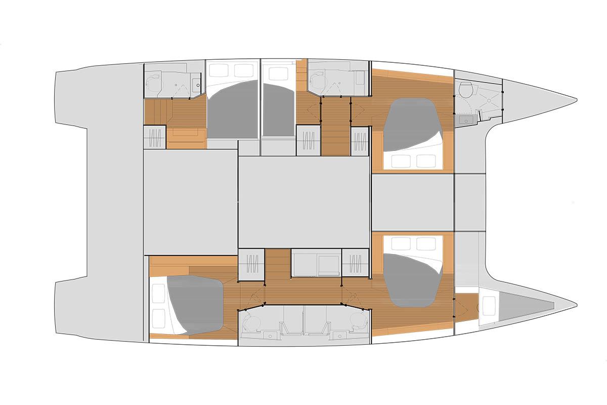 Photo #2 - Fountaine Pajot Tanna 47 - 5 + 1 cab. (Positive Energy) en Mahé - 35834