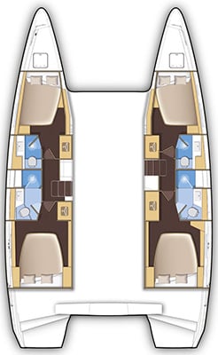 Photo #2 - Lagoon 42 - 4 + 2 cab. (ECONOMY) in Rhodos - 35879