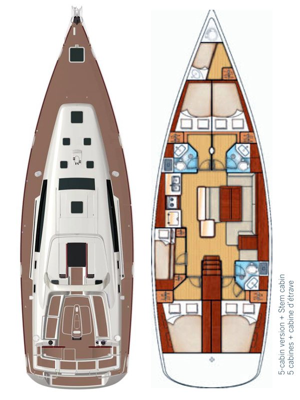 Photo #2 - Oceanis 50 Family - 5 + 1 cab. (Ornella) en Atenas - 36001