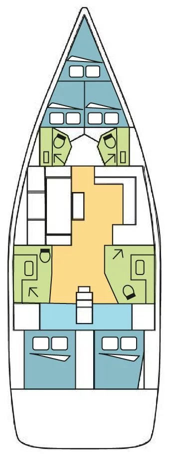 Dufour 470 - 4 + 1 cab. (KYBALION)  - 1