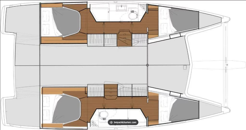 Fountaine Pajot Lucia 40 - 4 cab. (Infinite Blue)  - 9